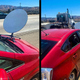 Illustration for article titled You Can't Just Slap a Starlink Dish Onto Your Car, California Motorist Finds Out